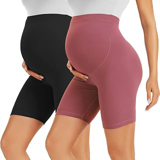 BONVIGOR Buttercloud Maternity Shorts Over The Belly 5