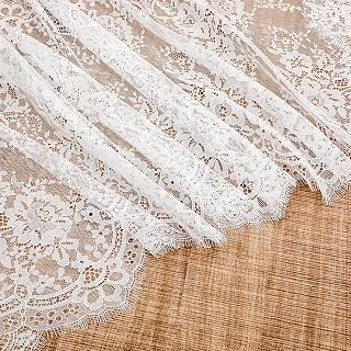 Floral Embroidered Laces Fabric, 15.75