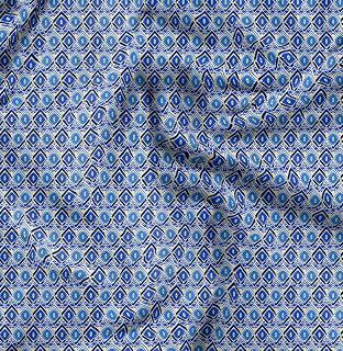 Soimoi Geometric Print - White, Canvas Fabric Material - 56 Inch Wide, 1 Yard, Unstitched Fabric for Upholstery, Bags, Workwear and Outdoor Gear: Fabric Sourcing and Quality Notes