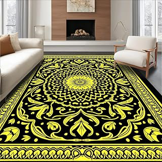 2'x3' Black Gold Paisley Elegance Design Washable Accent Rug: Jacquard Weave and Production Notes
