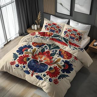 Scandinavian Duvet Cover King Size 3 Piece: Jacquard Weave and Production Notes