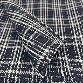 11oz Black Plaid Denim Jacquard,Non-Stretch Original Fabric,Unwashed,Cotton Width 68 in for Jeans,Jackets,Bags,Upholstery DIY(1 Yard): Jacquard Weave and Production Notes