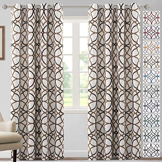 H.VERSAILTEX Blackout Curtains Printed Design 84 Inch Length 2 Panels Set Thermal Insulated Curtains for Bedroom Living Room Geometric Modern: Jacquard Weave and Production Notes