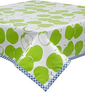 Mod Apple Green Oilcloth Tablecloth You Pick the Size: Fabric Sourcing and Quality Notes