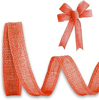 Orange Burlap Ribbon 1/2 inch X 10 Yard Orange Linen Wired Ribbon: Fabric Sourcing and Quality Notes