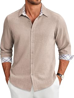 Men's Long Sleeve Button Down Shirts Casual Untucked Shirt Regular Fit Dress Shirt: OEM Production and Sizing Notes