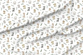 Spoonflower Fabric Baby Safari Animals Theme Lion on Petal Signature Cotton: Fabric Sourcing and Quality Notes