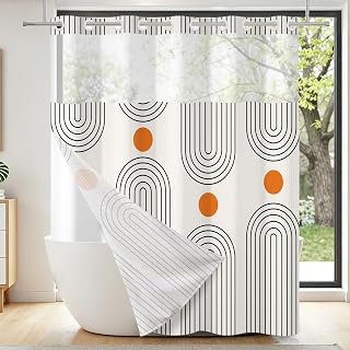 Waffle Weave Shower Curtain and Liner Set, 71x74 Inch: Jacquard Weave and Production Notes