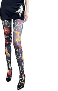 Women Tights, Opaque High Waist Pantyhose, Vintage Control Top Stockings: Print Design and Production Notes