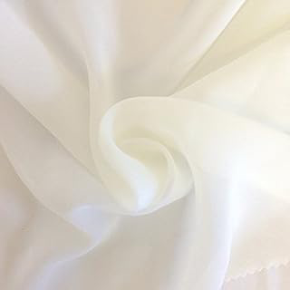 Smooth Chiffon Polyester Fabric Soft Texture, Dress Sheer, Wedding Decoration, 58'' Wide by The Yard (5yds, Ivory): Fabric Sourcing and Quality Notes