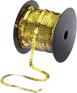 MECCANIXITY 100 Yards x 0.24 Inch Flat Sequin Strip Laser Sequins Fabric Paillette Spangle Sequins Trim for Crafts DIY Sequin Fringe Sewing: Composition, Weight and MOQ Guide