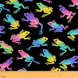 jejeloiu Frog Decor Amphibian Upholstery Fabric 1 Yard: Fabric Sourcing and Quality Notes