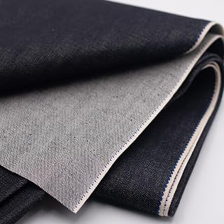 15oz Heavyweight Selvage Denim Fabric,7-Cycle Indigo Dyed,100% Cotton Non-Stretch Raw Denim,32 Inch Wide,for Jeans, Jackets & DIY Crafts (2 Yard: Fabric Sourcing and Quality Notes