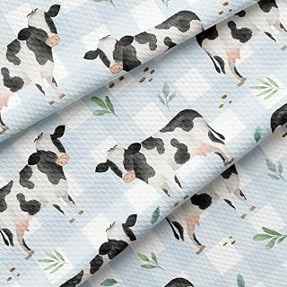 Cow Bullet Textured Fabric By the Yard Floral Stretch Liverpool - 1 Yard Thick Knit Jersey Fabric for Bows Clothes Sewing (AA1915): Fabric Sourcing and Quality Notes