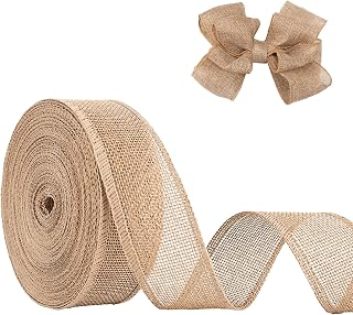 Burlap Ribbon 1-1/2 in X 20 Yard Natural Linen Woven Wired Ribbon: Fabric Sourcing and Quality Notes