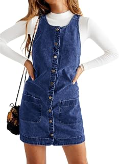 Womens Sleeveless Denim Dress Casual Western Jean Overalls Dress: OEM Production and Sizing Notes