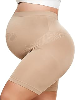 Maternity Shapewear for Under Dresses Over Belly Pregnancy Underwear Mid-Thigh High Waist Shorts Panties for Baby Shower: OEM Production and Sizing Notes
