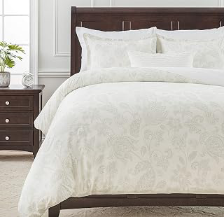 Chanasya Premium Paisley Sage Duvet Cover Set - Duvet Cover (104