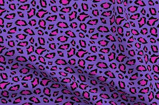 Spoonflower Fabric Leopard Print Hot Pink Purple on Cotton Poplin: Fabric Sourcing and Quality Notes