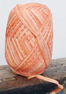 POSHNPRETTY Variegated Two Tone Ombre Faux Paper Raffia 18mm x 100 Yards (Peach): Ombre Dyeing and Production Notes