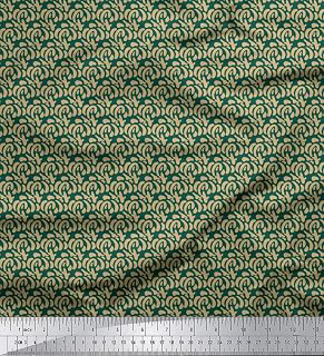 Soimoi Heavy Canvas Green Fabric - by The Yard - 58 Inch Wide - Brush Stroke Abstract Textile - Expressive and Artistic Designs for Apparel and: Fabric Sourcing and Quality Notes