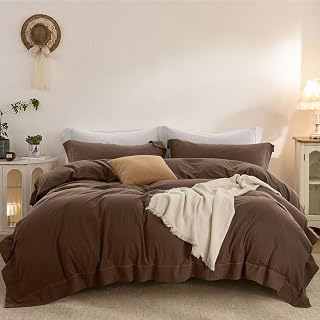 Duvet Cover Set Washed Cotton Embroidered Hem Queen 3‑Pcs: Jacquard Weave and Production Notes