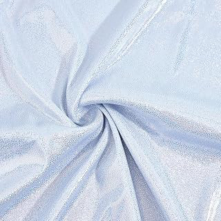 1.5M White Laser Metallic Glitter Sparkly Fabric by The Yard Foil Paillette Shiny Shimmer Sequin Polyester Fabrics Shimmering Cloth for Sewing: Fabric Sourcing and Quality Notes