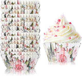 300 Pcs Floral Cupcake Liners, Baking Wrappers, Muffin Cups, Party Decor: Print Design and Production Notes