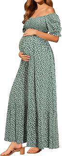 Pinup Fashion Maternity Baby Shower Photoshoot Pregnancy Summer Maxi Dress: OEM Production and Sizing Notes