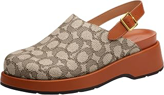 Womens Coach Women's Sculpted C Platform Clog: Jacquard Weave and Production Notes