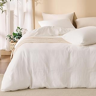 Off White Duvet Cover Queen Size 100% Sandwashed Cotton: Jacquard Weave and Production Notes
