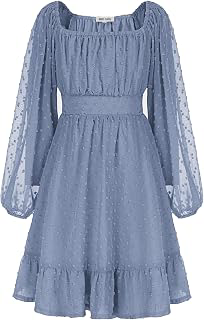 Girls Fall Winter Dress Long Sleeve Casual Party Outfit 6-14: OEM Production and Sizing Notes