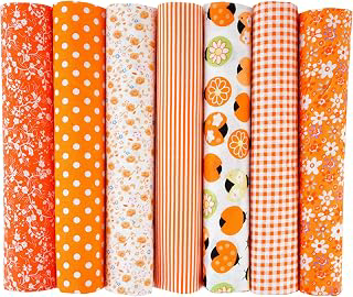 7PCS Flower Cotton Fabric Squares 20