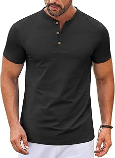 Mens Henley Shirts Short Sleeve Casual Stylish Tshirt Lightweight Summer Basic Tee Tops: OEM Production and Sizing Notes