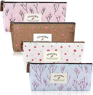 Mini Makeup Bag for Purse, 4 Pcs 4×7 Inch Linen Floral Small Cosmetic Pouch: Print Design and Production Notes