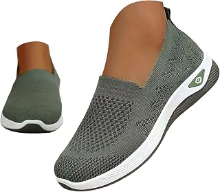 Women's Elastic Knit Solid Color Loafers Classic Elegant Breathable Mesh Soft Insole Non Slip Round Toe Comfortable Slip On Flat Shoes Ladies: Jacquard Weave and Production Notes