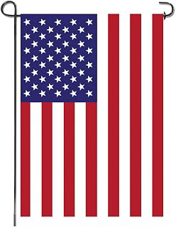 URSKYTOUS American Garden Flag Small American Flag Double Sided 12×18 Inch Weatherproof Patriotic USA Garden Flags Outside Thick Burlap Stars: Fabric Sourcing and Quality Notes