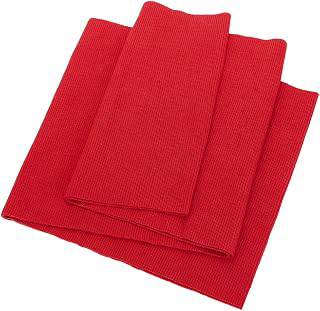 BENECREAT Big Red Ribbed Knit Fabric with Elasticated Stretch Fibre, 25x8.6inch Woven Ribbed Cuffs for Patchwork T-Shirts, Jackets, Dresses and: Fabric Sourcing and Quality Notes