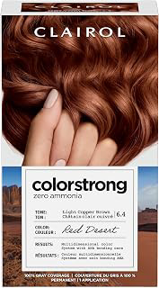 Clairol ColorStrong Permanent Hair Dye Ammonia-Free, 6.4 Light Copper Brown: Ombre Dyeing and Production Notes
