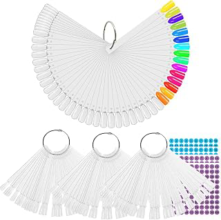 BQAN Nail Swatch Sticks 200 Pcs Clear with Ring & Number Stickers: Ombre Dyeing and Production Notes