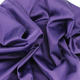 Stretch Satin Fabric Purple Color for Wedding Dress Decoration DIY Crafts 49