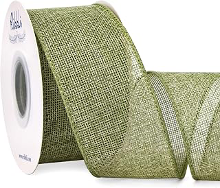 Ribbli Spring Moss/Sage Green Burlap Wired Ribbon,2 Inch x Continuous 10 Yard, Wired Edge Ribbon for Big Bow,Wreath,Tree Decoration,Outdoor: Fabric Sourcing and Quality Notes