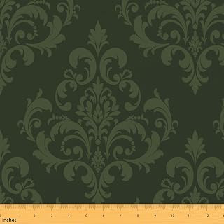 Boho Damask Fabric by The Yard, 2 Yards: Jacquard Weave and Production Notes