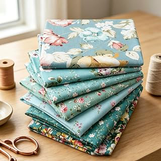 8 Pcs Cotton Quilting Fabric, 9.8 * 9.8In Printed Cotton Patchwork Fabric: Print Design and Production Notes