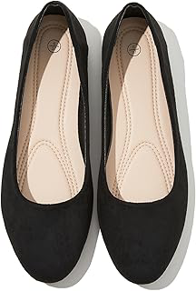 Flats for Women Round Toe Black Ballet Flats Dressy Work Shoes: OEM Production and Sizing Notes