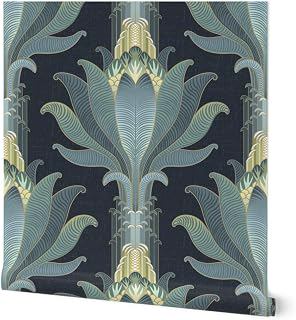Spoonflower King Sago Palm Vinyl Wallpaper: Ombre Dyeing and Production Notes
