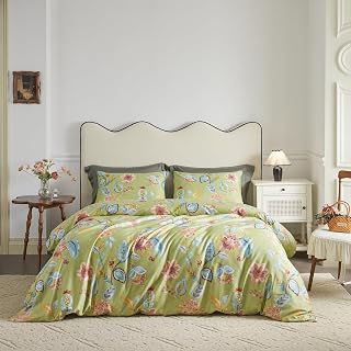 SUSYBAO Pink Floral Duvet Cover Queen 100% Egyptian Cotton 3 Pieces Set: Print Design and Production Notes