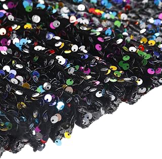 1 Yards Iridescent Sequin Fabric Velvet Shimmer Sparkle Shiny Fabric, [for Dress Linen Backdrop Birthday Party Home Decor] - Multi Color: Fabric Sourcing and Quality Notes