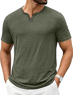 Men's T Shirts Short Sleeve Casual V Neck T-Shirt Soft Notch Neck Tee Classic Plain Shirts: OEM Production and Sizing Notes