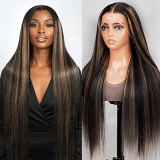 13x6 Ombre Lace Front Wigs Human Hair 180 Density 24 Inch Straight 1B/30: Ombre Dyeing and Production Notes